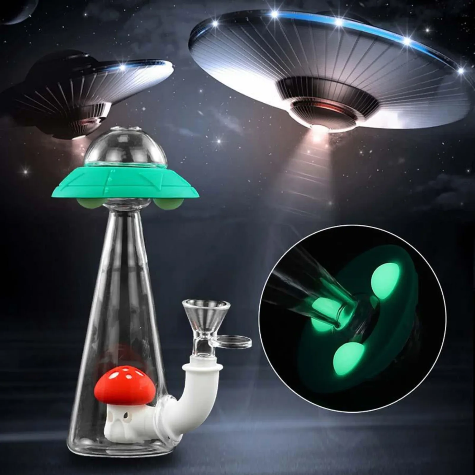 Beam Me Up Bong - 8in - Image 2