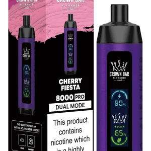 Cherry Fiesta Al Fakher Crown Bar 8000 Pro
