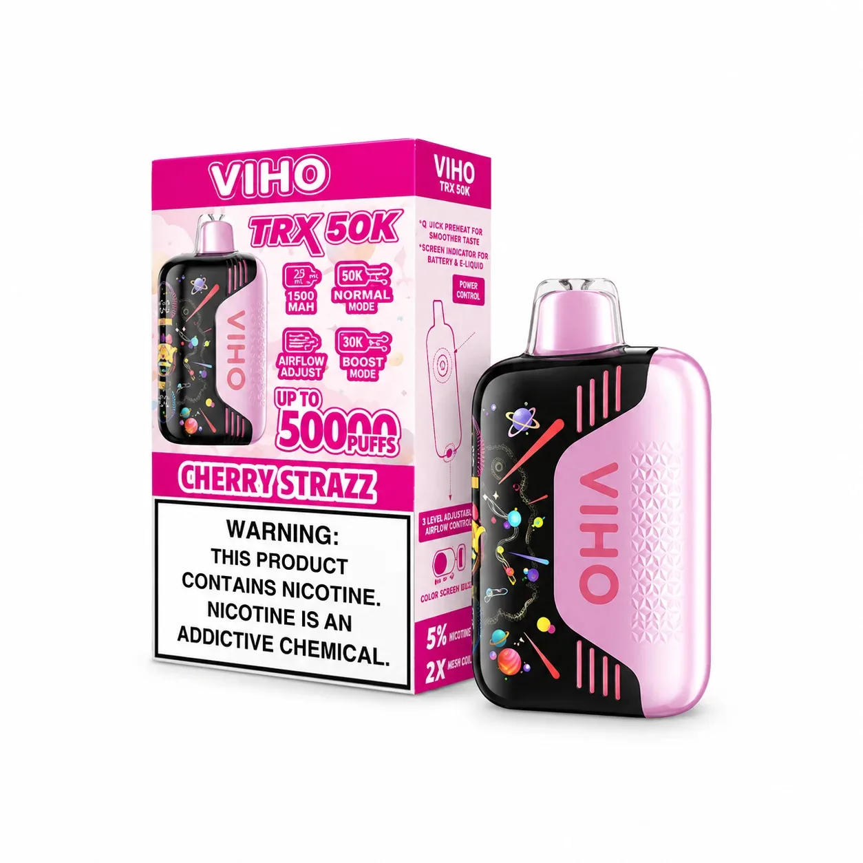 Cherry Strazz - VIHO TRX 50K Disposable Vape