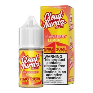 Cloud Nurdz TFN Salt Eliquid 30mL – Strawberry Lemon –