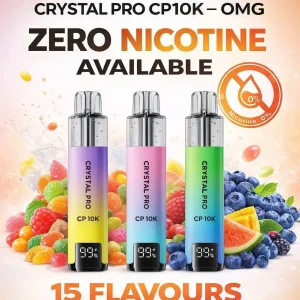 Crystal Pro CP 10k Vape 0MG (BOX OF 5)