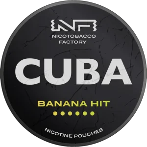 Cuba Black Line Banana Hit Nicotine Pouches 43mg (5 Pack)