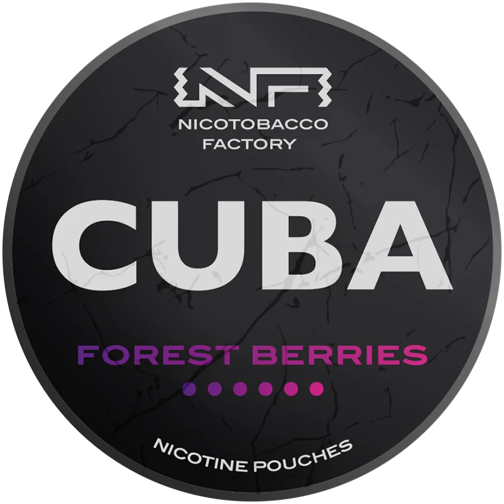Cuba Black Line Forest Berries Nicotine Pouches 43mg (5 Pack)
