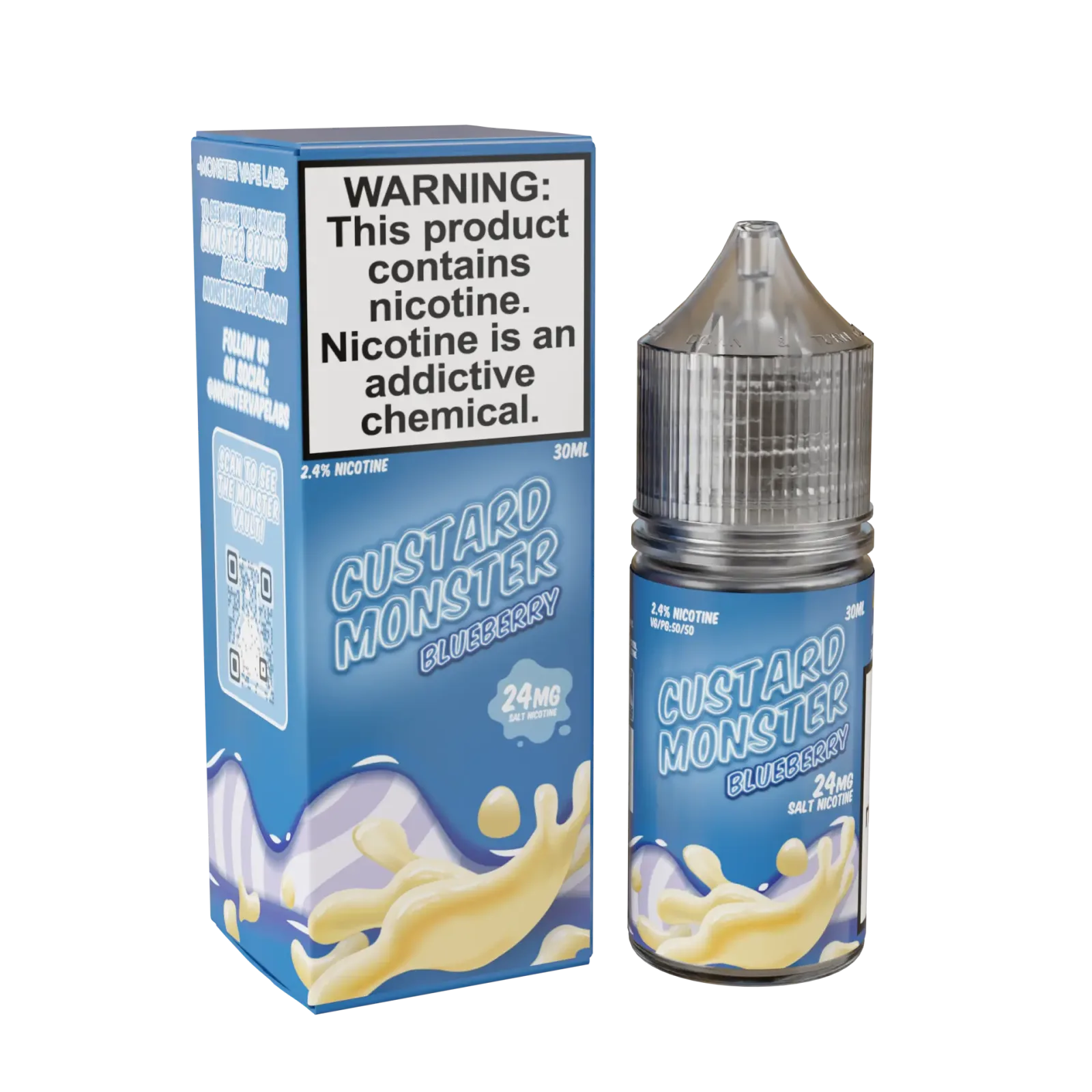Custard Monster Salt – Blueberry – 30ML E-Liquid