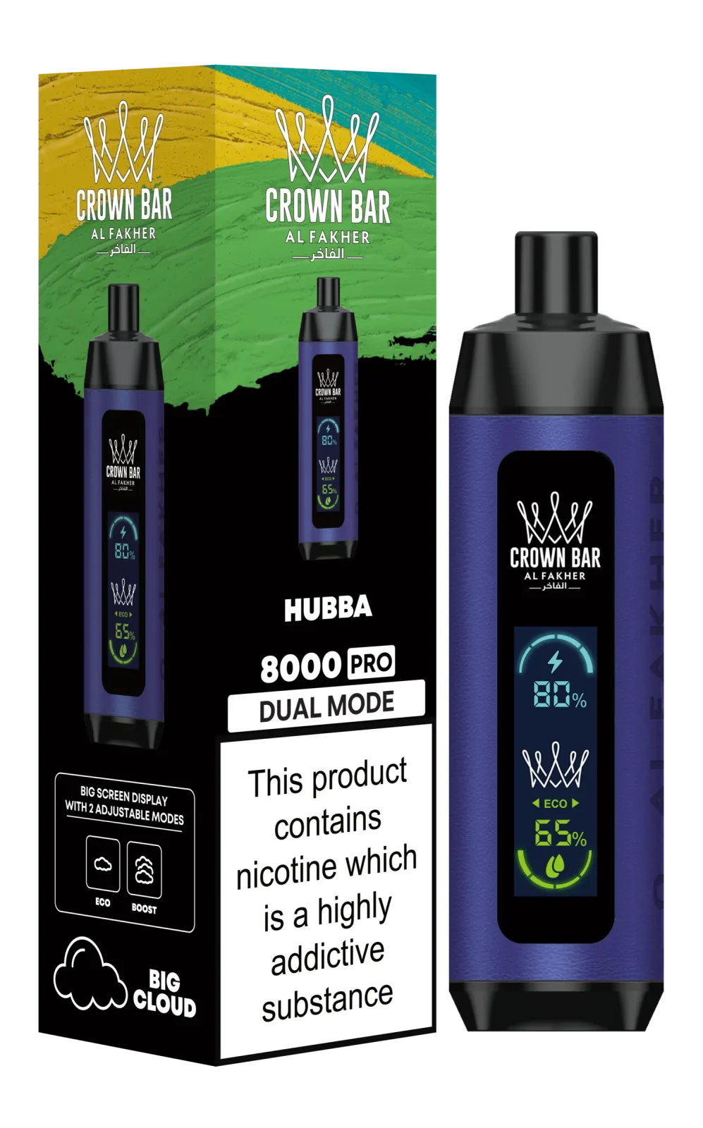 Hubba Al Fakher Crown Bar 8000 Pro