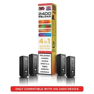 IVG 2400 Reload 4 in 1 PODS – (BOX OF 5)