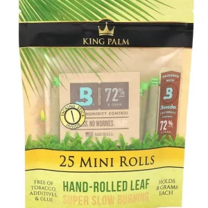 King Palm 25 Mini Rolls (25 Pack)