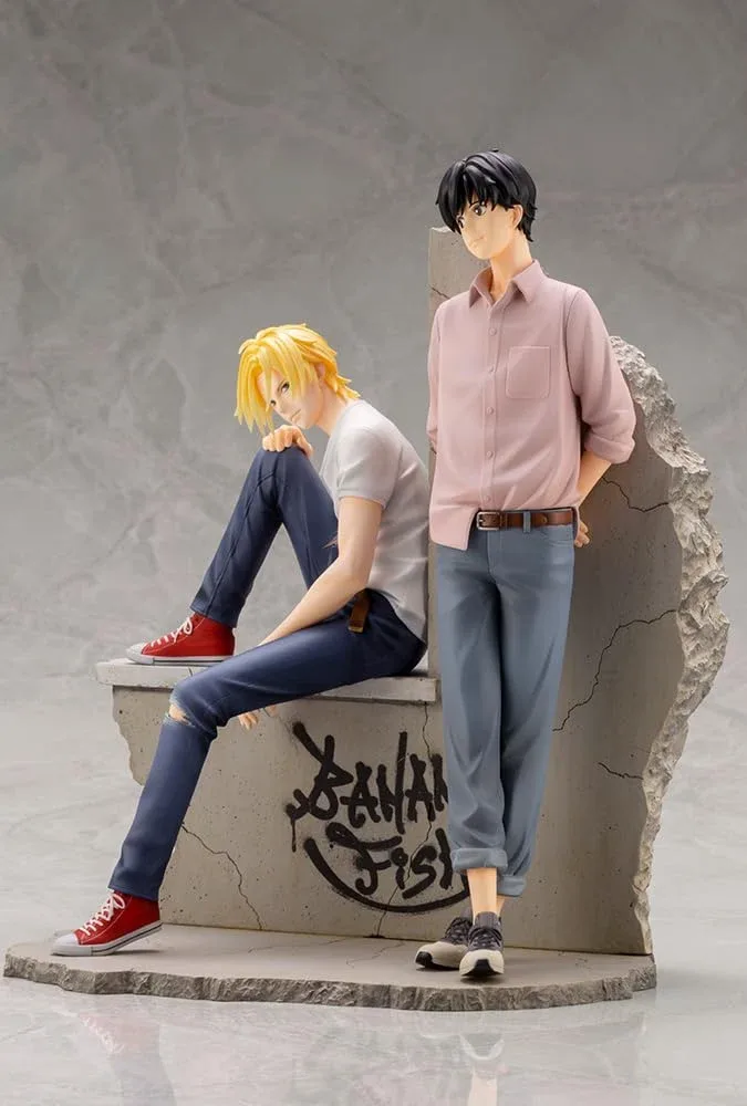Kotobukiya Artfx J 1/8 Banana Fish Ash Lynx and Eiji 2023 Re-Release Statue - Image 2