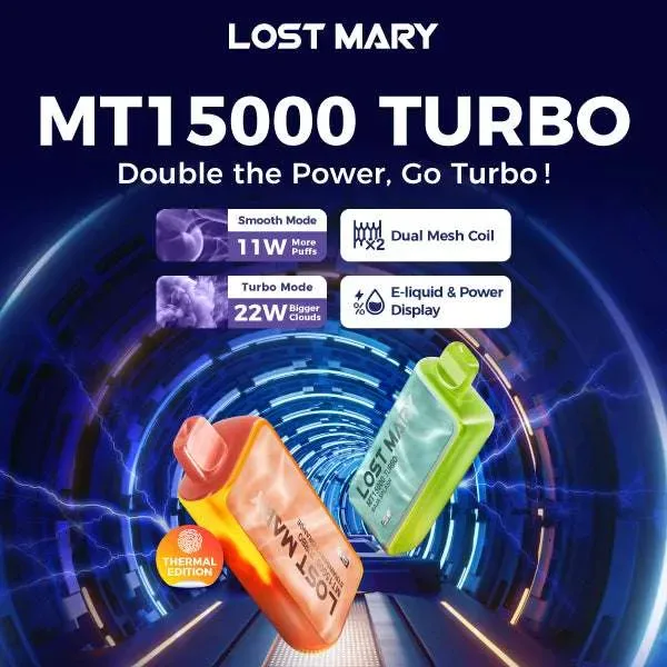Lost Mary MT15000 Turbo Disposable Device – 15,000 Puffs