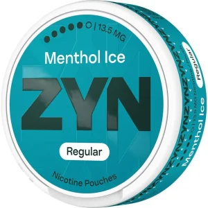 Menthol ice ZYN regular nicotine pouches 21 pack