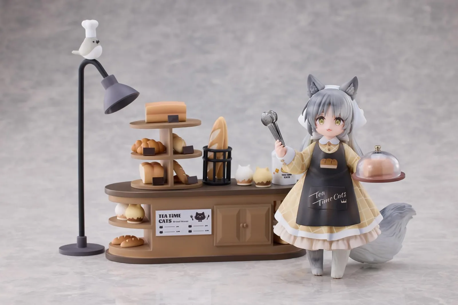 Original DLC Series Tea Time Cats Clerk Cat Meow Town Bread House