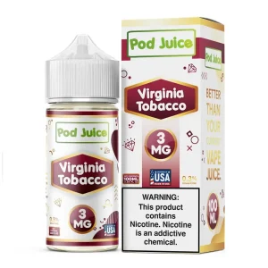 Pod Juice – Virginia Tobacco – 100ML E-Liquid