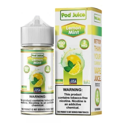 Pod Juice x Hyde Lemon Mint 100ml TF Vape Juice - 3mg