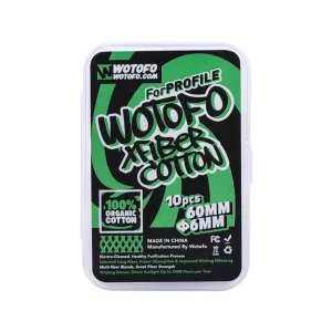 Wotofo Xfiber Cotton for Profile RDA 6mm | Agleted on End