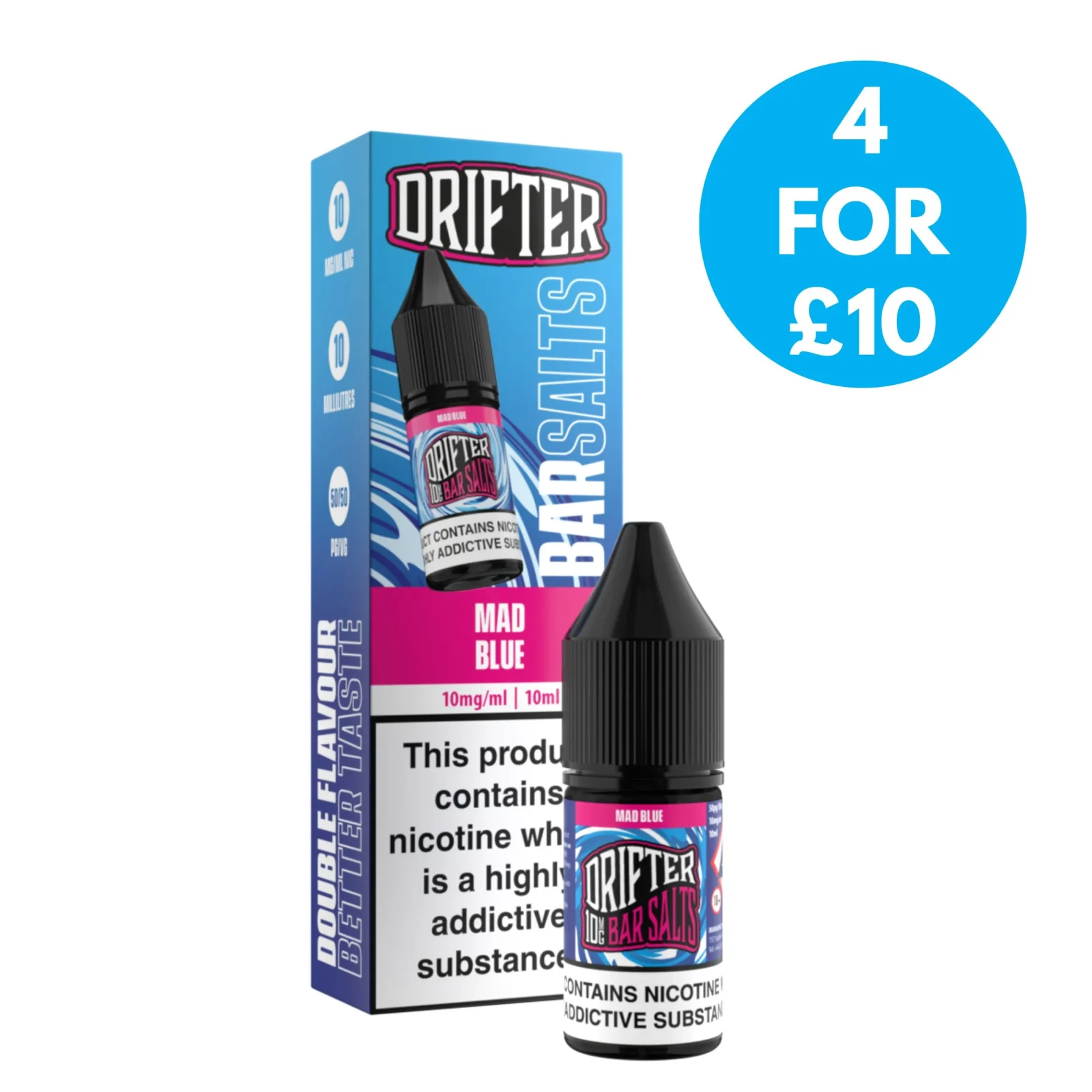 10mg (1%) Drifter Bar Nic Salts