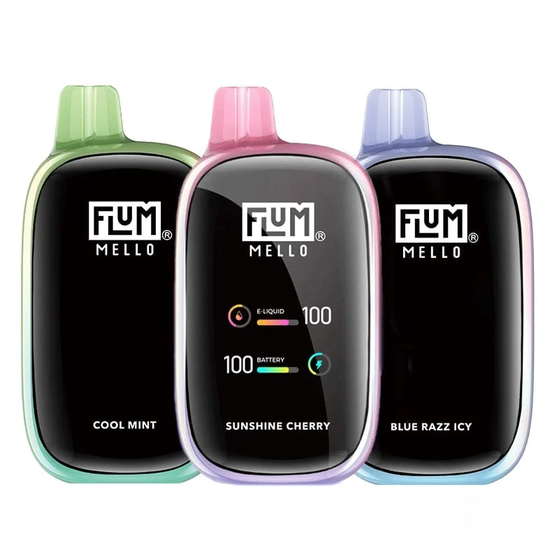 Flum Mello 20000 Disposable Vape (5%, 20000 Puffs) - Blue Razz Icy`