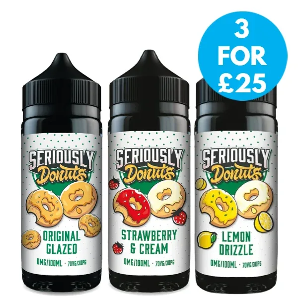 0mg Seriously Donuts Doozy Vape 100ml Shortfill (70VG/30PG)