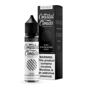 Coastal Clouds Iced Strawberry Kiwi 60ml Vape Juice - 3mg