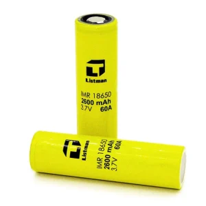 Listman 18650 2600mah 60A ( 3.7V ) Battery - Singles
