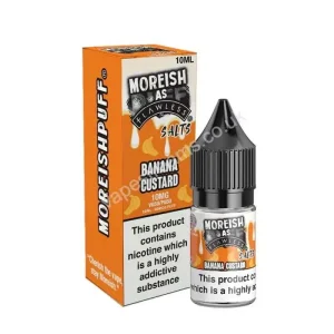 Moreish As Flawless Banana Custard Nic Salt E-Liquid