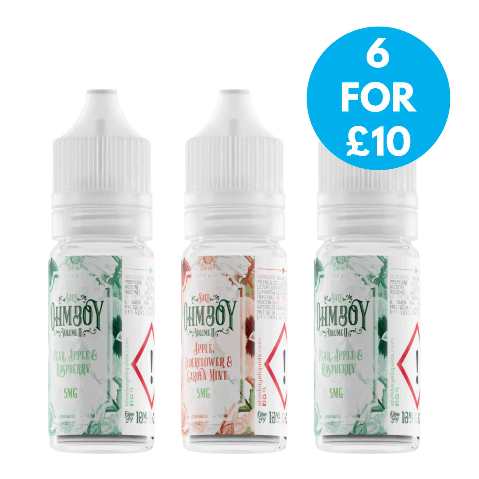 Ohm Boy 5mg Volume II 10ml Nic Salt (50VG/50PG)