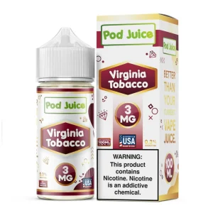 Virginia Tobacco Free Nicotine E-Juice 100ml | Pod Juice