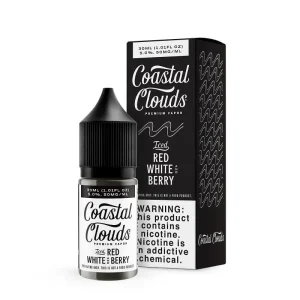 Coastal Clouds Iced Red White Berry Nic Salt Vape Juice 30ml - 50MG