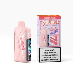 Adjust Myrusher 40K Disposable Vape (5%, 40000 Puffs) - Georgia Peach