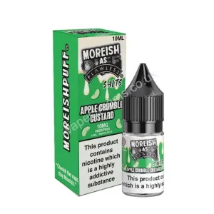 Moreish As Flawless Apple Crumble Custard Nic Salt E-Liquid