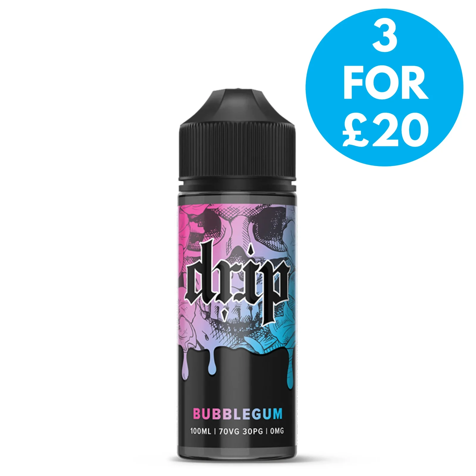 0mg Drip 100ml Shortfill E-liquid (70VG/30PG)