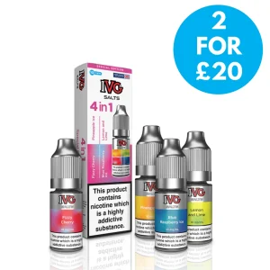 20mg IVG 4 In 1 Nic Salts
