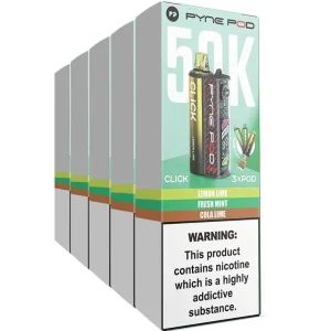 Pyne Pod Click 50K pod vape kit 5 pack