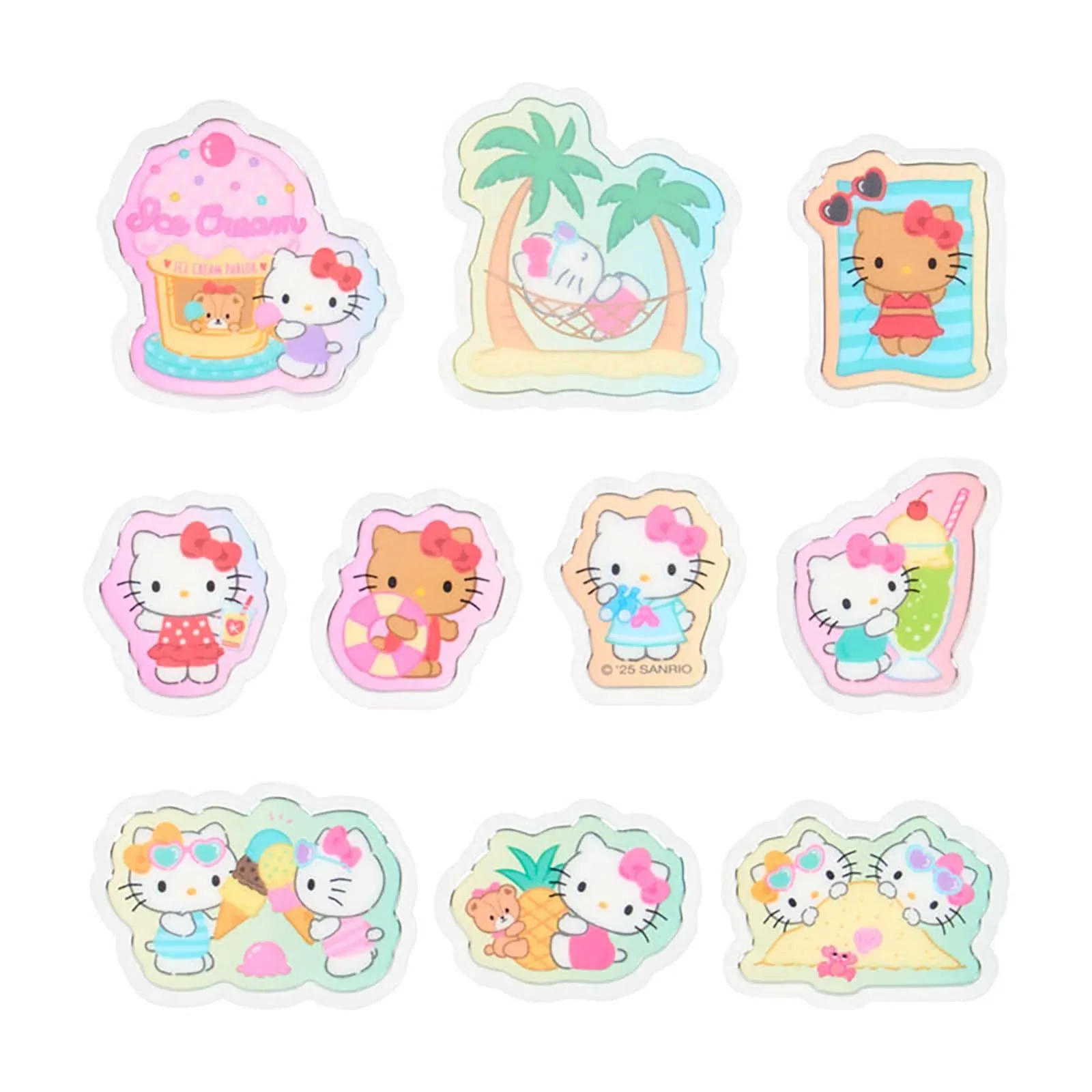 Sanrio Hello Kitty Summer Stickers PVC/CPP Case for Ages 3+ - Image 2