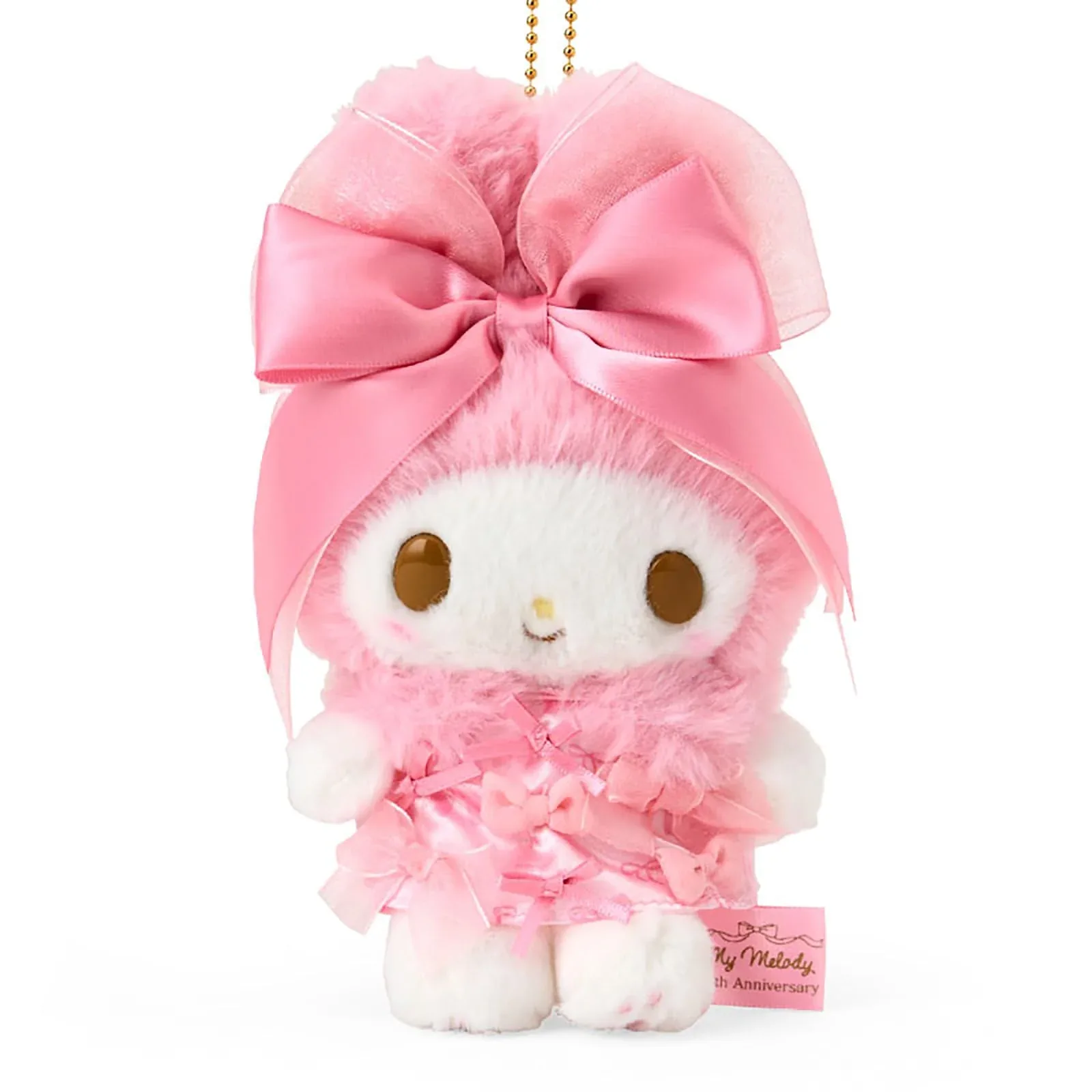 Sanrio My Melody 50th Anniversary Ribbon Plush Holder - Princess Edition - Image 2