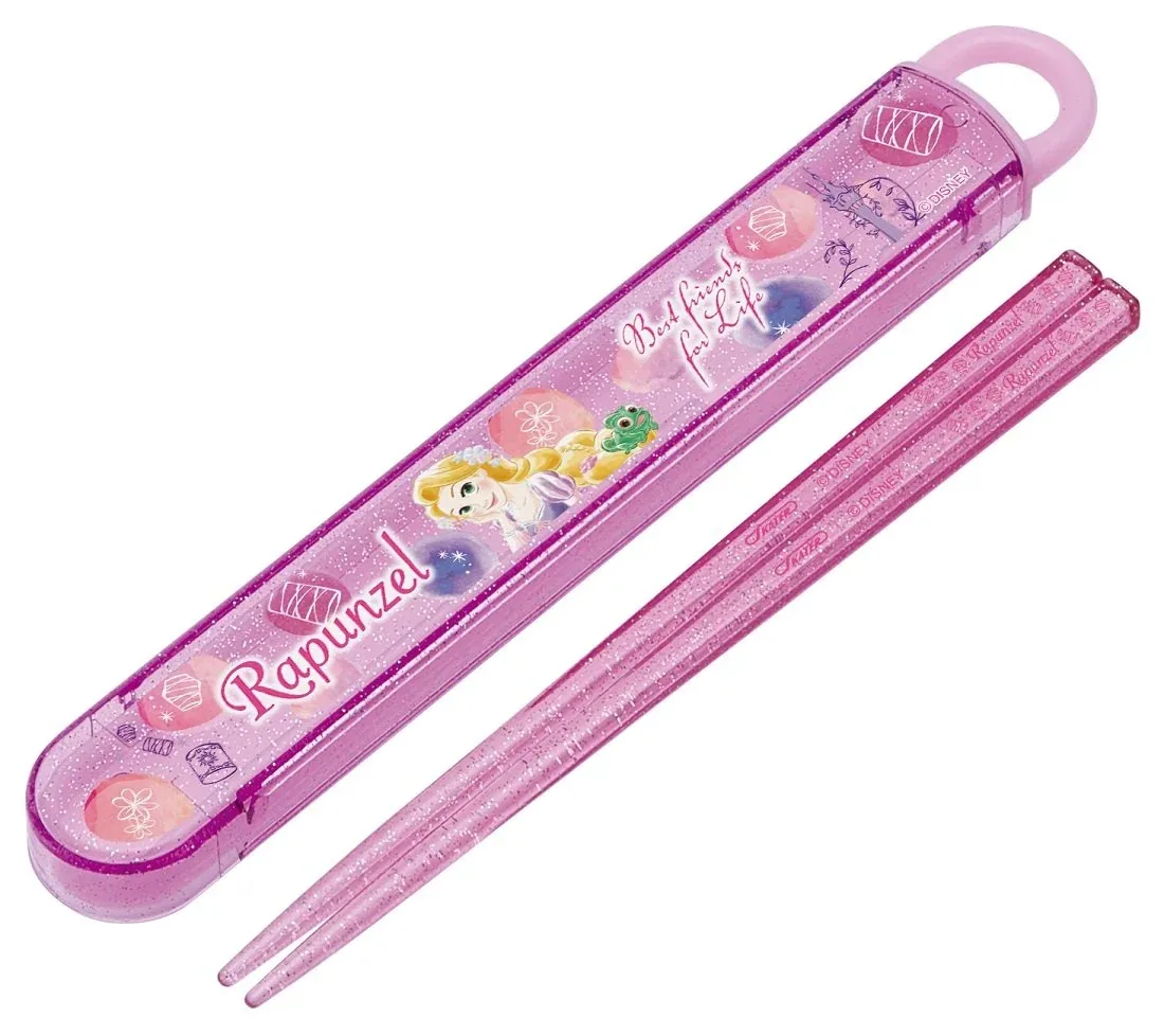 Skater Rapunzel Disney Children's Chopsticks & Case Set