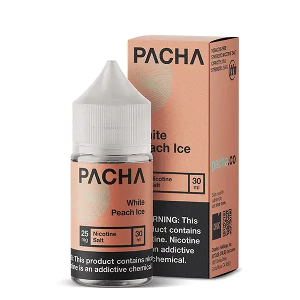 White Peach Ice by TFN Pachamama Salt Series 30mL