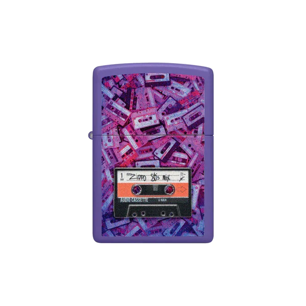 Zippo Lighter - Cassette Tape Design