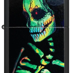 Zippo Lighter - Glowing Skull