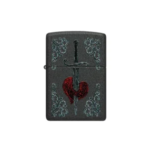 Zippo Lighter - Heart Dagger Tattoo Design