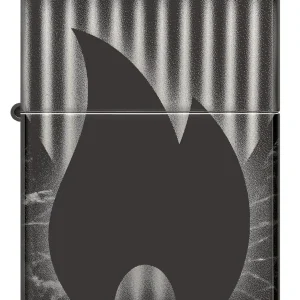 Zippo Lighter - Zippo Flame w/ Subtle Pattern